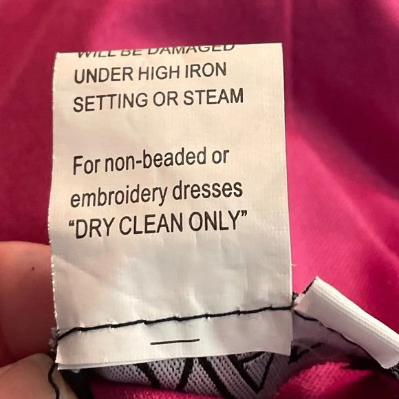 JOVANI Prom Gunmetal Fuchsia Pink Backless Fitted Prom Dress 45830 size 6 - Picture 8 of 11